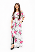 Blossom Breeze Off-Shoulder Floral Maxi Dress