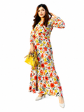 Spring Meadow Floral Maxi Dress