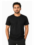 Short Sleeve Black Basic Premium Plain Tee